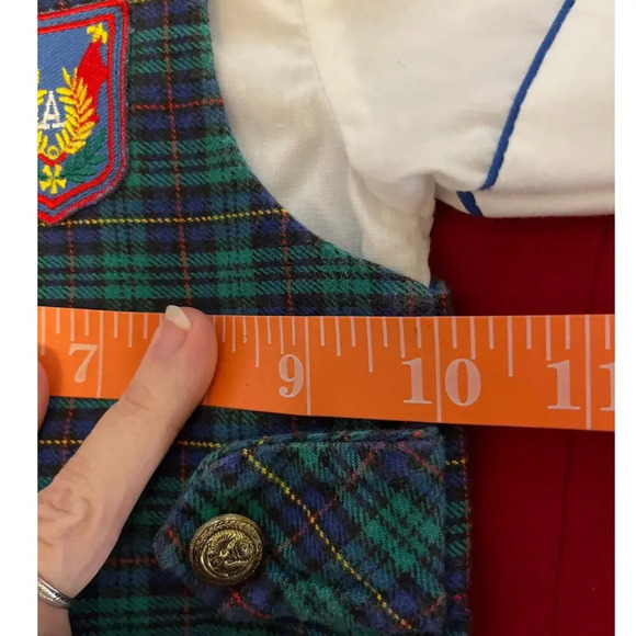Good Lad Sz 12mo ‎ Shirt & John John  Royal Blue Green Plaid Classic Traditional - Picture 8 of 9
